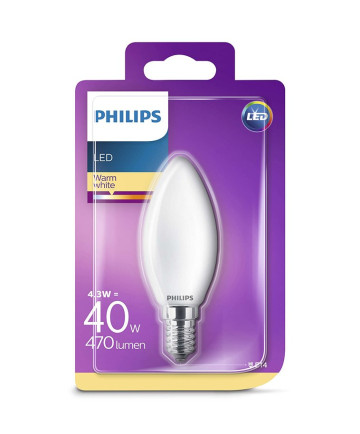 E14 - Philips Kerte LED - 4.3W