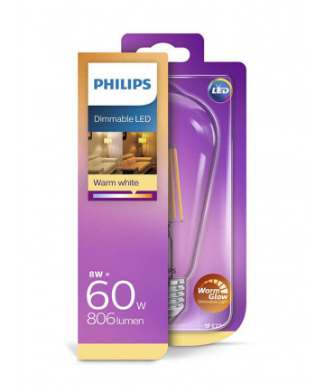 E27 - Philips Edison LED - 8W - Warm Glow