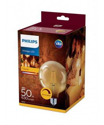 LED Globepære - Philips Flame - 12.5cm - Dæmpbar