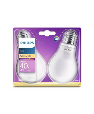 E27 - Philips Classic LED - 4.5W - 2-pak