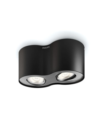 Philips myLiving Phase Spot LED 2 stk Sort