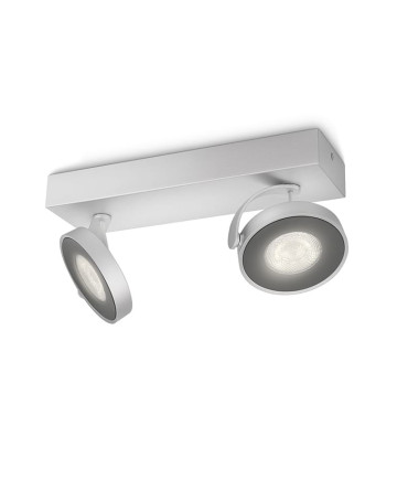 Philips myLiving Clockwork Spot LED 2 stk Aluminium