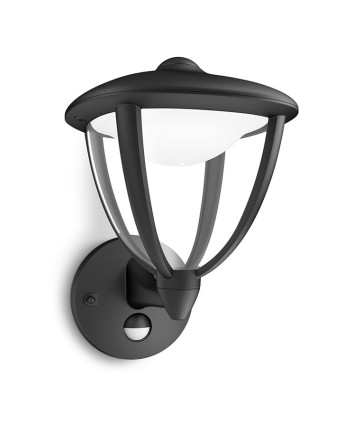 Philips myGarden Robin Væglampe LED Sort m. sensor