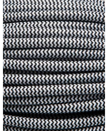Sort zig-zag stofledning
