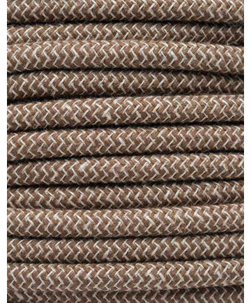 Brun zig-zag stofledning