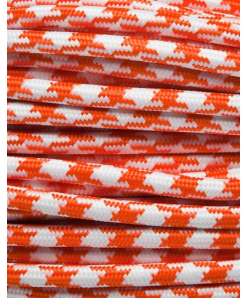 Orange tofarvet stofledning