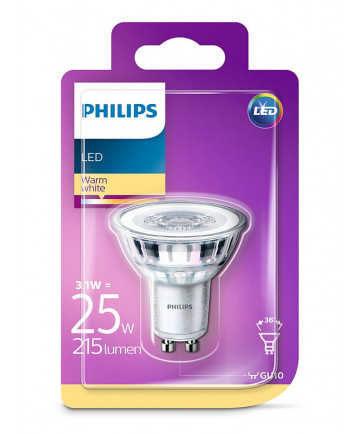 GU10 - Philips LED Spot 3.1W - 215lm (Lyskilder)