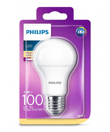 E27 - Philips LED Pære 13W - 1521lm (Lyskilder)