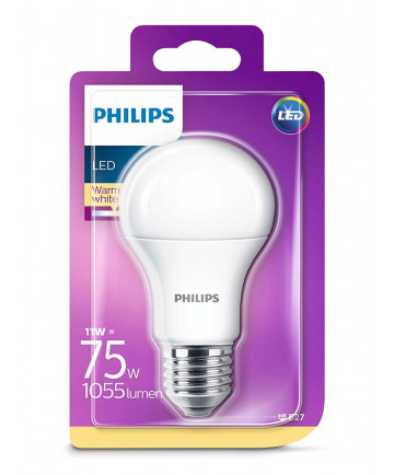 E27 - Philips LED Pære 11W - 1055lm (Lyskilder)