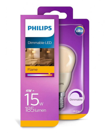 E14 - Philips LED Pære 4W - 185lm (Lyskilder)