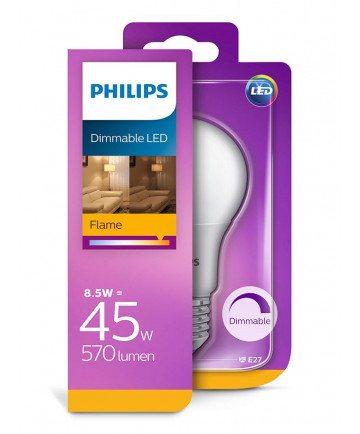 E27 - Philips LED Pære 8.5W - 570lm (Lyskilder)