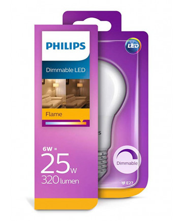E27 - Philips LED Pære 6W - 320lm (Lyskilder)