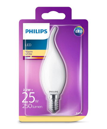 E14 - Philips LED Pære 2.2W - 250lm (Lyskilder)