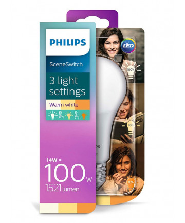 E27 - Philips LED Pære 14-7-3.5W - 1521-600-150lm (Lyskilder)