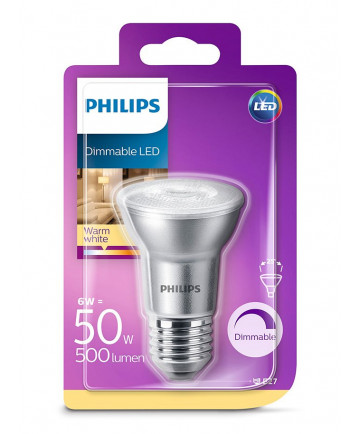 E27 - Philips LED Spot 6W - 500lm (Lyskilder)