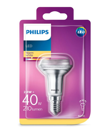 E14 - Philips LED Spot 2.8W - 210lm (Lyskilder)