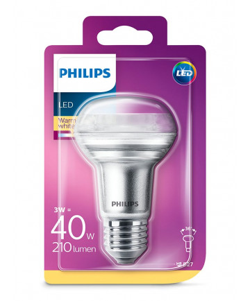 E27 - Philips LED Spot 3W - 210lm (Lyskilder)