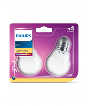 E27 - Philips LED Pære 2.2W - 250lm 2-pak (Lyskilder)