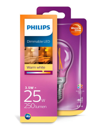 E14 - Philips LED Pære 3.5W - 250lm (Lyskilder)
