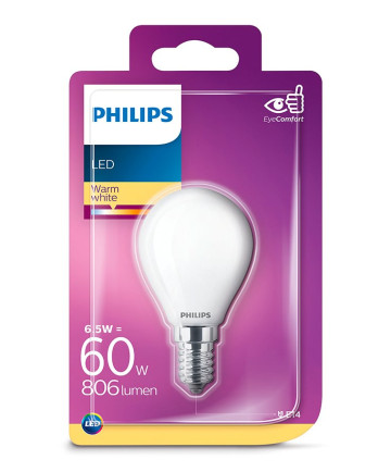 E14 - Philips LED Pære 6.5W - 806lm (Lyskilder)