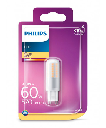 G9 - Philips LED Stiftpære 4.8W - 570lm (Lyskilder)