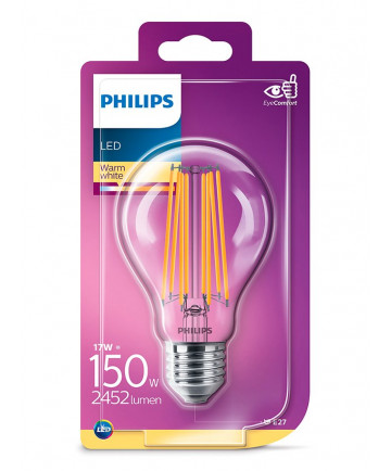 E27 - Philips LED Pære 17W - 2452lm (Lyskilder)
