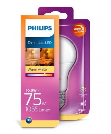 E27 - Philips LED Pære 10.5W - 1055lm (Lyskilder)