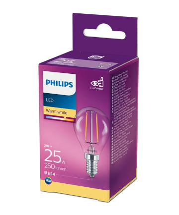 E14 - Philips LED Pære 2W - 250lm (Lyskilder)