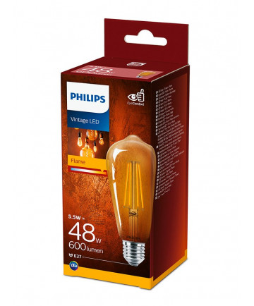 E27 - Philips LED Pære 5.5W - 600lm (Lyskilder)