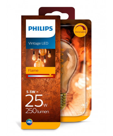 E27 - Philips LED Pære 5.5W - 250lm (Lyskilder)