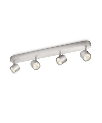 Philips myLiving Star Spot LED 4 stk Aluminium