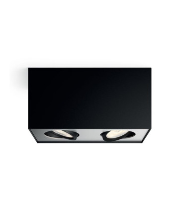Philips myLiving Box Spot LED 2 stk Sort
