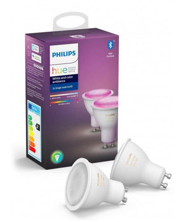 Philips Hue Color LED spot - GU10 - 2-PACK - BT