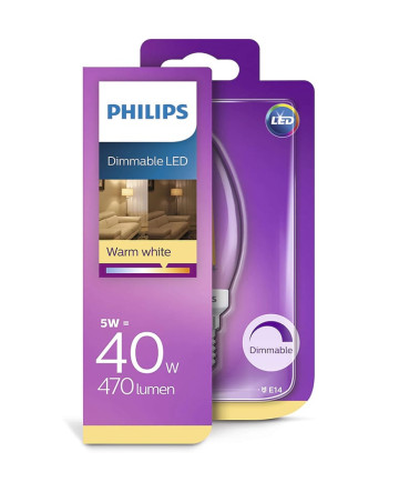 E14 - Philips Kerte Pære - 5W