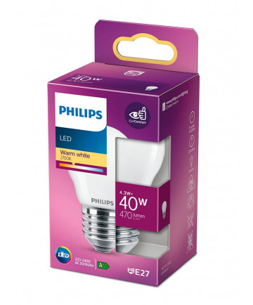 E27 - Philips LED Pære 4.3W - 470lm