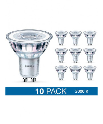 GU10 - Philips LED Spot - 4.6W - 10-pack - 3000K