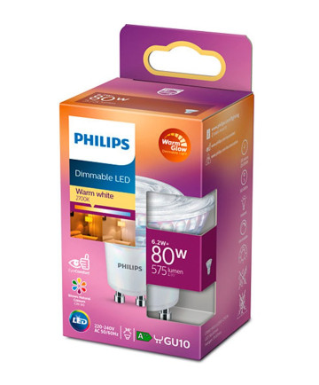 GU10 - Philips LED Spot 6.2W - 575lm