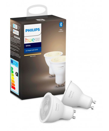 Philips Hue White LED spot - GU10 2-pack - BT