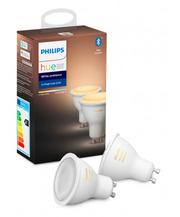 Philips Hue White Ambiance GU10 LED spot - 2-pack