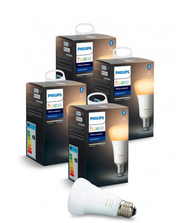 Philips Hue White Ambiance LED pære - E27 - 4-pak