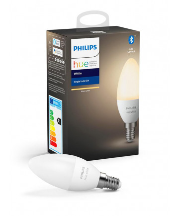 Philips Hue White LED pære - E14 Kerte - Bluetooth smart pære