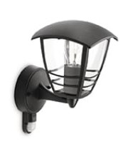 Philips myGarden Creek Væglampe Sort m. sensor