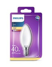 E14 - Philips Kerte LED - 4.3W