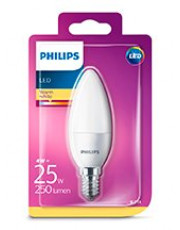 E14 - Philips LED Kerte Pære - Mat - 4W - 250lm 