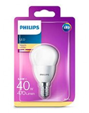 E14 - Philips LED Krone Pære - Mat - 5.5W - 470lm 