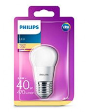 E27 - Philips LED Krone Pære - Mat - 5.5W - 470lm 