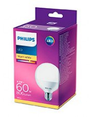 E27 - Philips LED Globe Pære - Mat - 9.5W - 806lm 