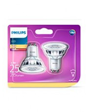 GU10 - Philips LED Spot 2.7 W - 215lm  2-pak