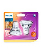 GU10 - Philips Warm Glow LED Spot 2.6W - 230lm  2-pak