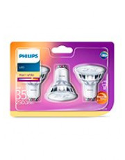 GU10 - Philips Warm Glow LED Spot 2.6W - 230lm - CRI:90+ 3-pak